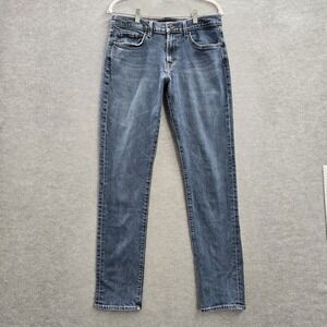 J Brand Men Pants‎ 31 Blue Denim Tyler Taper Cotton Elastane